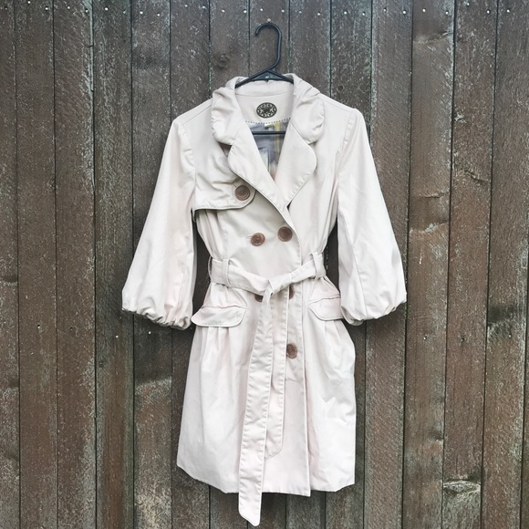 Anthropologie Jackets & Blazers - Idra blush pink pea coat jacket Anthropologie 6